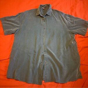 Tianello Women’s  Button Down Shirt, Plus, 0X, oversized